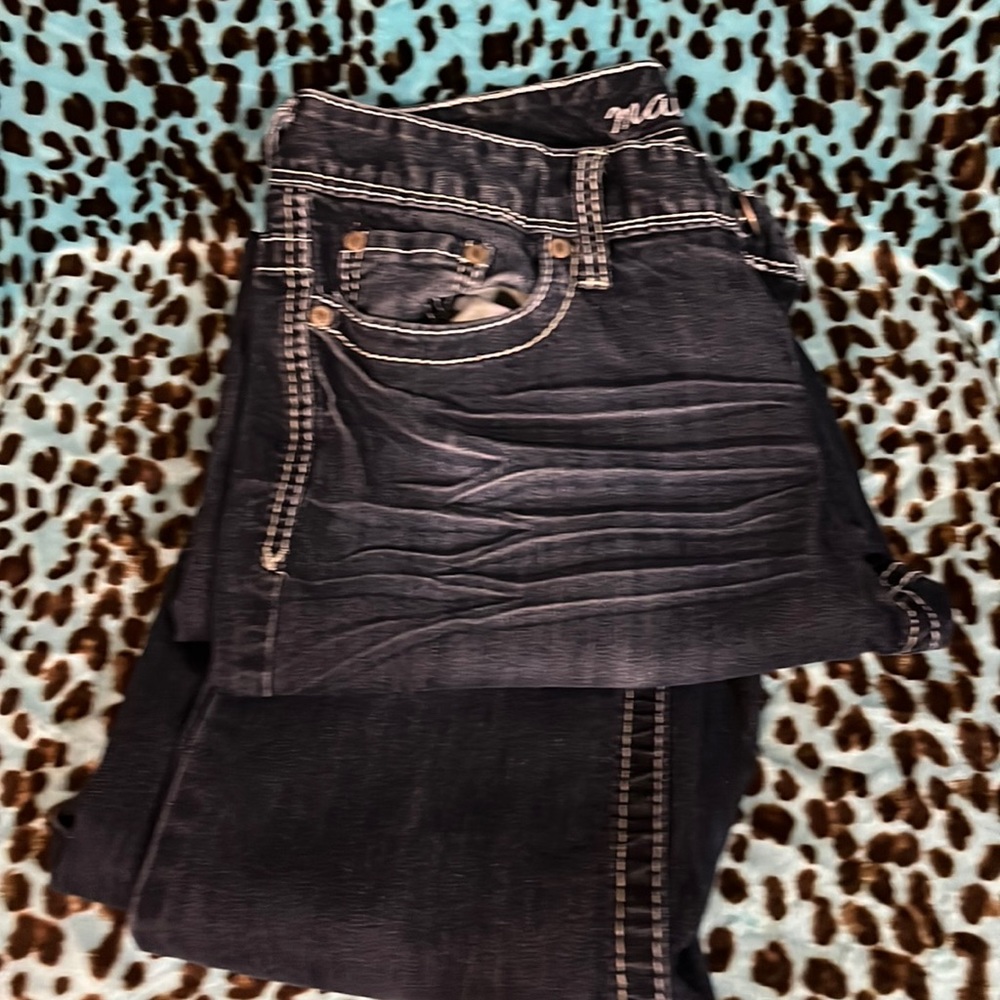 Long denim jeans